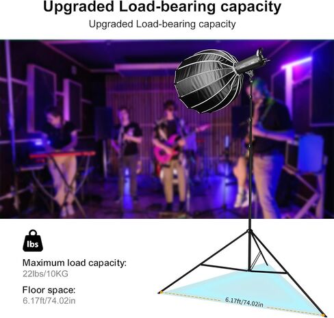20FT Extra Tall Tripod with Rope Heavy Duty Video Camera Stand | Work with 1/4"&3/8" Screws Aluminum Spring-Assisted Telescoping Tripod for Outdoor Studio Ultra High Stand Overhead in Saudi Arabia