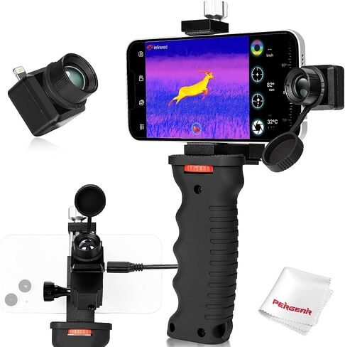 InfiRay T2 Pro Thermal Monocular for iPhone, Outdoor Night Vision Monocular, 25Hz Frame Rate, 13mm Focal Length, 13.6X10.2 FOV, Hot Spot Tracking in Saudi Arabia
