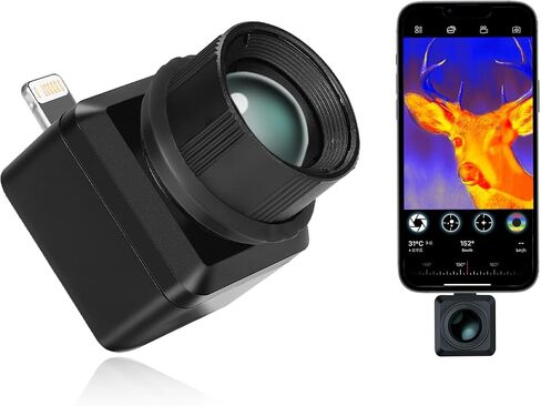 InfiRay T2 Pro Thermal Monocular for iPhone, Outdoor Night Vision Monocular, 25Hz Frame Rate, 13mm Focal Length, 13.6X10.2 FOV, Hot Spot Tracking in Saudi Arabia