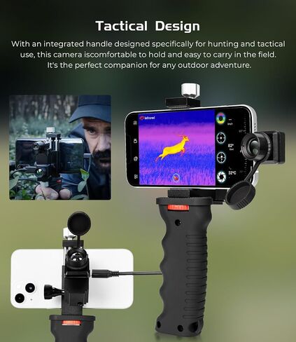 InfiRay T2 Pro Thermal Monocular for iPhone, Outdoor Night Vision Monocular, 25Hz Frame Rate, 13mm Focal Length, 13.6X10.2 FOV, Hot Spot Tracking in Saudi Arabia