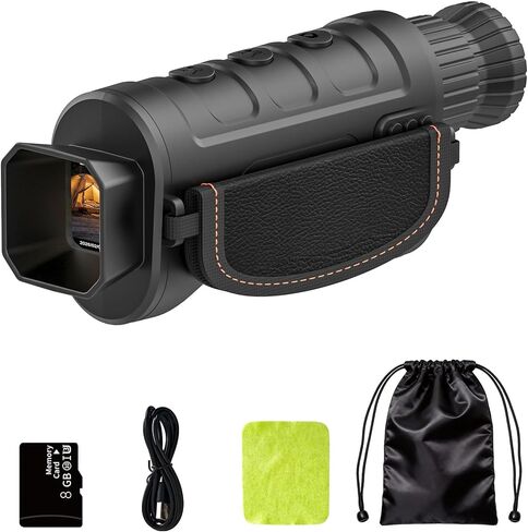 Night Vision Monocular Full HD1080P Video Long Distance Infrared Night Vision Goggles Binoculars for Hunting, Camping, Travel, Surveillance 8GB Inside in Saudi Arabia