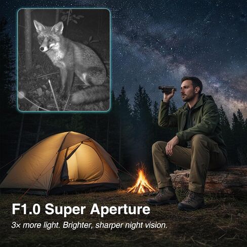 Night Vision Monocular Full HD1080P Video Long Distance Infrared Night Vision Goggles Binoculars for Hunting, Camping, Travel, Surveillance 8GB Inside in Saudi Arabia