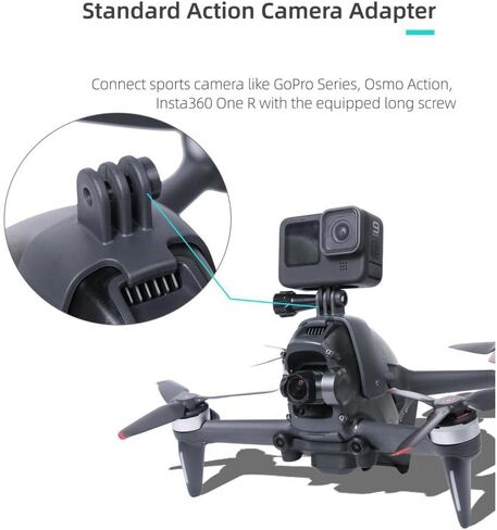Multifunctional Expansion Mount for FPV Drone Accessories Durable Fill Light Holder Mount Compatible with and for Outdoor Photography in Saudi Arabia