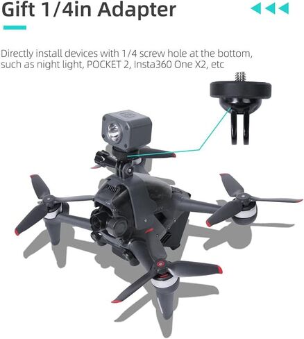 Multifunctional Expansion Mount for FPV Drone Accessories Durable Fill Light Holder Mount Compatible with and for Outdoor Photography in Saudi Arabia