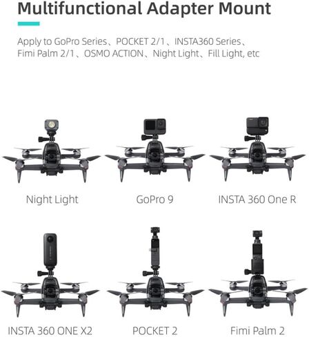Multifunctional Expansion Mount for FPV Drone Accessories Durable Fill Light Holder Mount Compatible with and for Outdoor Photography in Saudi Arabia