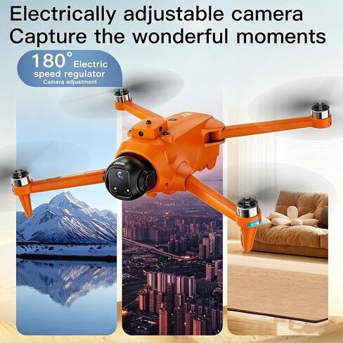 AE20 GPS Drone with 4K Camera for Adults, 5G RC Drones with 4.5" HD Screen | GPS Follow & Auto Return, Long Range Transmission, 60 Mins Flight Time, Foldable Drone with Brushless Motor, Under 249g in Kuwait