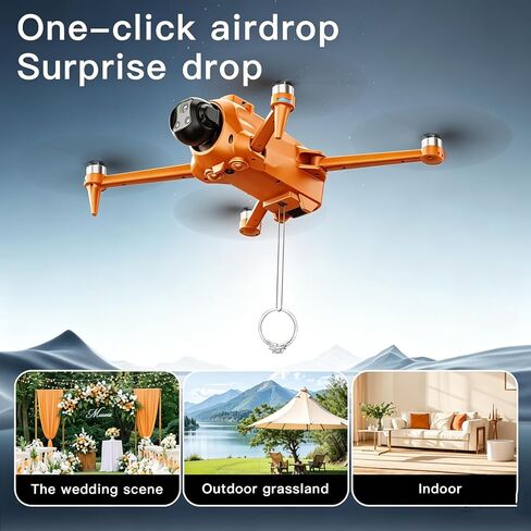 AE20 GPS Drone with 4K Camera for Adults, 5G RC Drones with 4.5" HD Screen | GPS Follow & Auto Return, Long Range Transmission, 60 Mins Flight Time, Foldable Drone with Brushless Motor, Under 249g in Kuwait