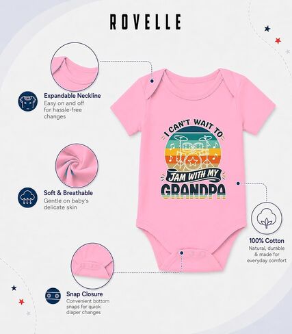 Assorted Baby Onesies For Grandpa - Newborn Papa Gifts Assorted Colors in Kuwait