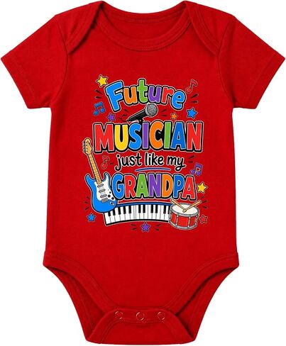 Assorted Baby Onesies For Grandpa - Newborn Papa Gifts Assorted Colors in Kuwait