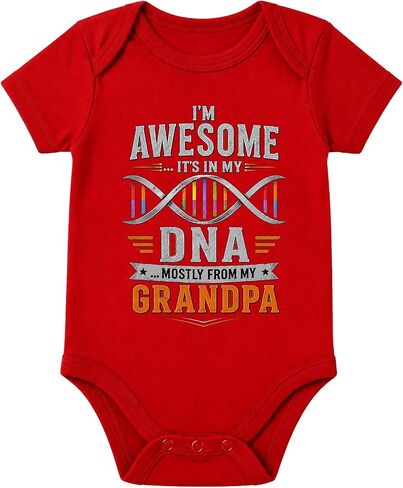 Assorted Baby Onesies For Grandpa - Newborn Papa Gifts Assorted Colors in Kuwait