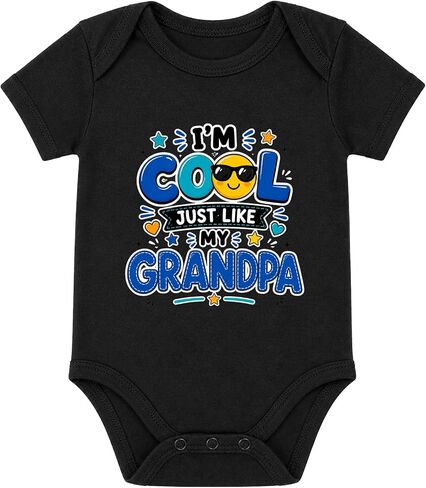 Assorted Baby Onesies For Grandpa - Newborn Papa Gifts Assorted Colors in Kuwait