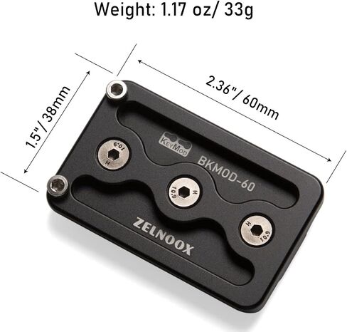 Zelnoox Keymod to Arca/RRS Dovetail Mount Plate - Quick Release Adapter for Hunting Tripods, Anti-Recoil Design in Saudi Arabia