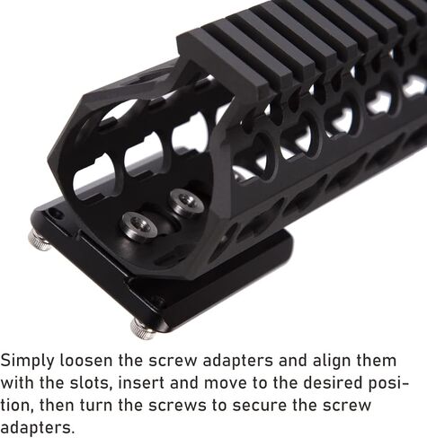 Zelnoox Keymod to Arca/RRS Dovetail Mount Plate - Quick Release Adapter for Hunting Tripods, Anti-Recoil Design in Saudi Arabia