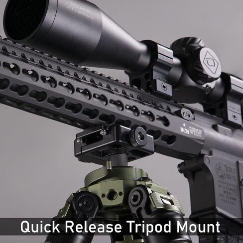 Zelnoox Keymod to Arca/RRS Dovetail Mount Plate - Quick Release Adapter for Hunting Tripods, Anti-Recoil Design in Saudi Arabia