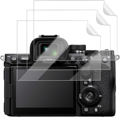 واقي شاشة لهاتف Alpha 7R VI (ILCE-7RM6/a7R6)، واقي شاشة عالي الدقة بصلابة 4 ساعات، سهل التركيب، مضاد للخدش، جودة عالية الدقة، (3 عبوات) in Kuwait
