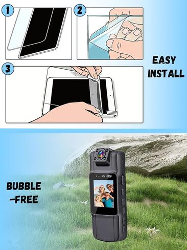 [2 Pack] for Yuejewlry L11 Mini Body Camera Hydrogel Film Screen Protector. Self-Healing Anti-Scratch Bubble Free Easy Installation. in Kuwait
