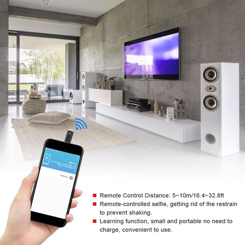 Portable Smartphone Remote Control Adapter with Silicone Cover for SLR Cameras and Home Electricals, Compact and Easy to Use, Made of ABS Material (Type-c Interface for Mobile Phones) in Saudi Arabia