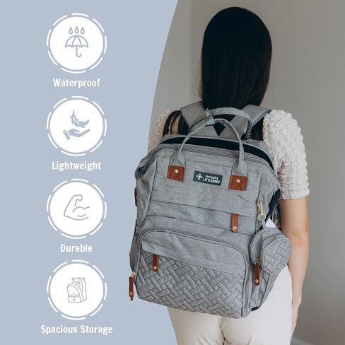 Diaper Bag with Changing Station - Baby Essentials Bag with Changing Pad, Stroller Straps & Pacifier Case Multifunction Diaper Bag for Mom - Baby Shower Gifts Travel Backpack for Newborn Essentials in Saudi Arabia