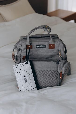 Diaper Bag with Changing Station - Baby Essentials Bag with Changing Pad, Stroller Straps & Pacifier Case Multifunction Diaper Bag for Mom - Baby Shower Gifts Travel Backpack for Newborn Essentials in Saudi Arabia