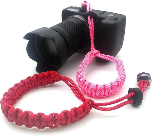 Camera Paracord Wrist Strap, Adjustable Nylon Hand Straps Lanyard with a 1/4" Screw for Insta360 Selfie Stick DSLR in Kuwait