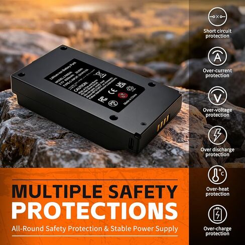 8.0Ah Rechargeable Battery for GardePro R3 Pro & Meidase P300 Pro | Replacmenet L780D Battery,Compatible with GardePro X66 Pro/X66 Pro Max,E6 2.0 Pro,E8 2.0 Pro,Meidase S965 Pro Trail Cameras in Kuwait