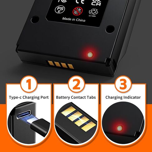 8.0Ah Rechargeable Battery for GardePro R3 Pro & Meidase P300 Pro | Replacmenet L780D Battery,Compatible with GardePro X66 Pro/X66 Pro Max,E6 2.0 Pro,E8 2.0 Pro,Meidase S965 Pro Trail Cameras in Kuwait