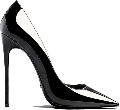 Women's High Heels Stiletto Pointed Toe Patent Leather Pump Shoe | 4 Inch, 10cm, Closed Toe, Sexy, Classic, Dress Shoes for Women, Heels for Office Wedding, Party in Saudi Arabia