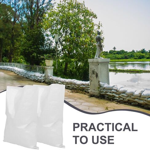 FOMIYES Sandbags Storage Bags Flood Protection Garbage Collection for 5pcs Waterproof White Pp Packing Bags Multi-purpose Sturdy Flood Control in Kuwait