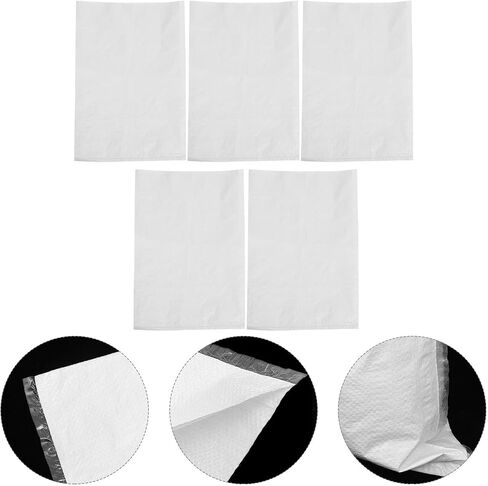 FOMIYES Sandbags Storage Bags Flood Protection Garbage Collection for 5pcs Waterproof White Pp Packing Bags Multi-purpose Sturdy Flood Control in Kuwait
