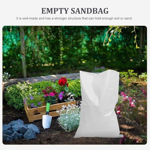 FOMIYES Sandbags Storage Bags Flood Protection Garbage Collection for 5pcs Waterproof White Pp Packing Bags Multi-purpose Sturdy Flood Control in Kuwait