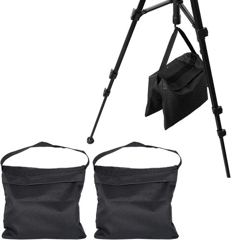 2PCS Set Fillable Sandbag Weight Bag Heavy Duty Oxford Cloth Photography Video Studio Light Stand Tripod Equipment Balancing Sandbag for Professional Photographers Videographers in Kuwait