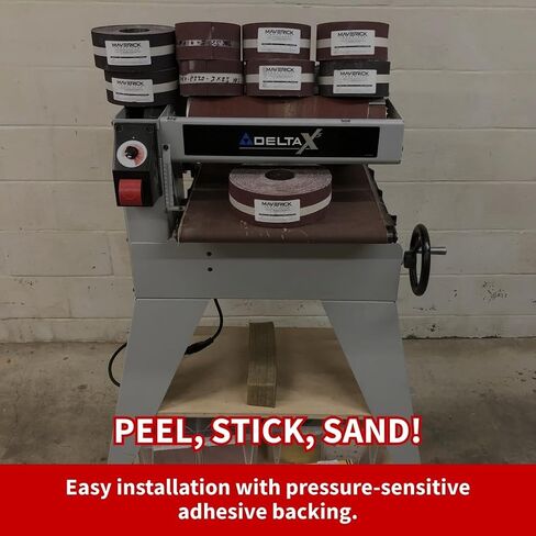 Drum Sander Sandpaper Roll 3" X 25 Yards Premium Aluminum Oxide Cloth Backed (120 Grit) in Kuwait