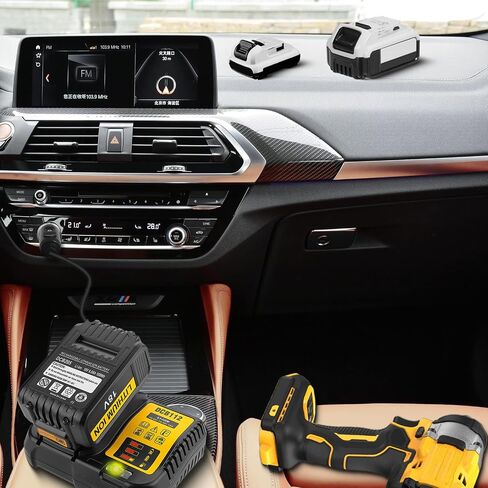 Car Charger for Dewalt 20V 60V Battery, 3.0A Replace for Dewalt Fast Battery Charger in Saudi Arabia