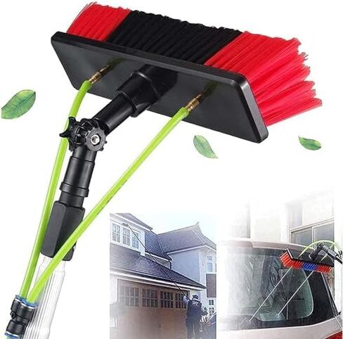 39ft Telescopic Window Cleaner KitWater Fed Pole & Solar Panel Brush Set Extendable Reach for Easy Window & Solar Panel Cleaning Perfect for Home & Professional Use in Kuwait