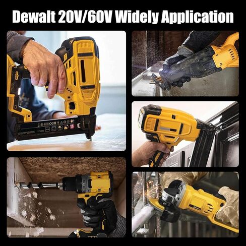 DCB609 12.0Ah Replacement for Dewalt 20V/60v Flexvolt Battery(2PC-60V) | Compatible with Dewalt 20V/60V Max Battery DCB606 DCB609-2 DCB606-2 DCB612 in Kuwait