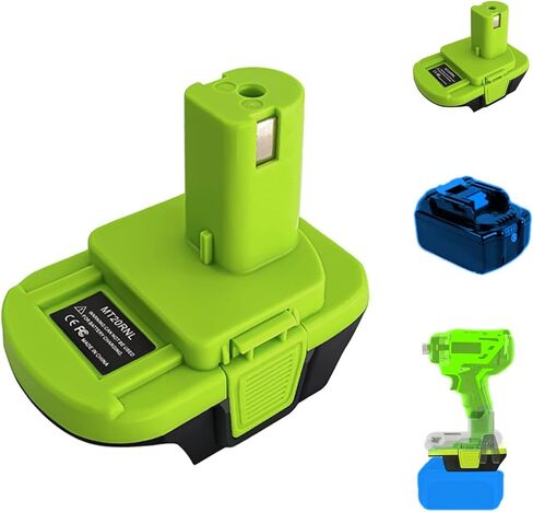 MT20RNL for Makita Battery to for Ryobi Tool Adapter(Adapter Only) | Convert for Makita LXT 18V Battery to Replace for Ryobi 18V Battery, Work for Ryobi 18V Power Tools in Saudi Arabia