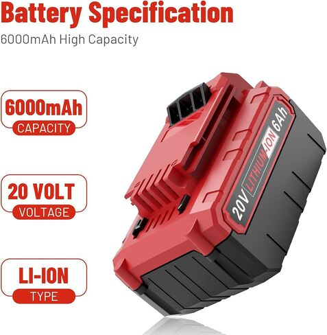 Labtec PCC685L 20 فولت 6000 مللي أمبير بطارية ليثيوم بديلة لكابل بورتر 18 فولت ~ 20 فولت ماكس بطارية PCC685L PCC685LP PCC680L PCC682L PCCK602L2 PCC600 PCC640 أدوات كهربائية لاسلكية (غير مناسبة لسلسلة PC18B) حزمة واحدة in Kuwait