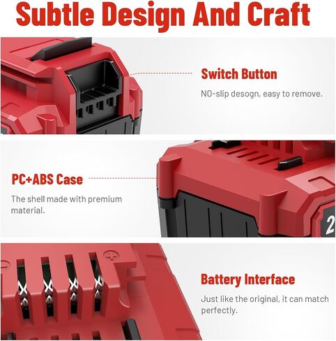 Labtec PCC685L 20 فولت 6000 مللي أمبير بطارية ليثيوم بديلة لكابل بورتر 18 فولت ~ 20 فولت ماكس بطارية PCC685L PCC685LP PCC680L PCC682L PCCK602L2 PCC600 PCC640 أدوات كهربائية لاسلكية (غير مناسبة لسلسلة PC18B) حزمة واحدة in Kuwait