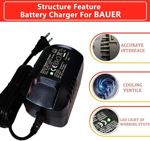for Bauer 20v Battery Charger 20v 2A Lithium ion Battery 1704C-B in Kuwait