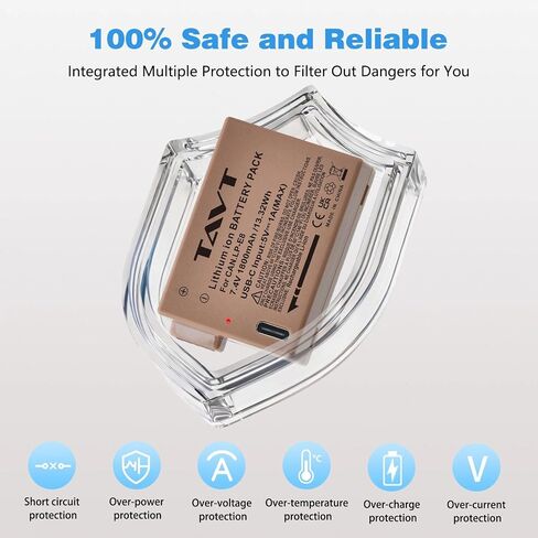 2Pcs LP-E8 USB-C Rechargerable Battery, for Canon LP-E8 LC-E8E Canon Rebel T3i,T2i,T4i,T5i,EOS 600D,550D,650D,700D,Kiss X5,X4,Kiss X6 Cameras in Saudi Arabia