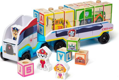 Melissa & Doug PAW Patrol Wooden ABC Block Truck (33 Pieces) in Saudi Arabia
