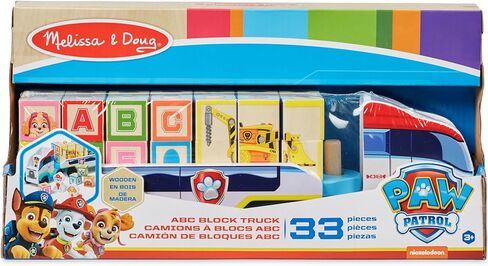 Melissa & Doug PAW Patrol Wooden ABC Block Truck (33 Pieces) in Saudi Arabia