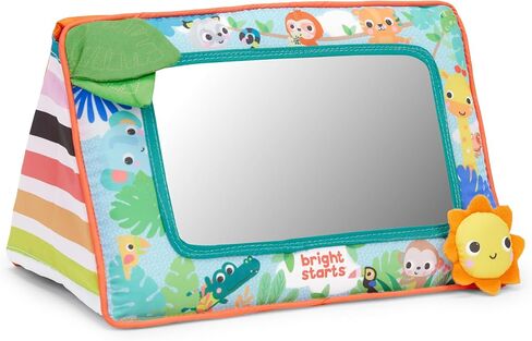 Bright Starts Sit and See Safari Floor Mirror Tummy Time Activity Toy, Ages Newborn + in Kuwait