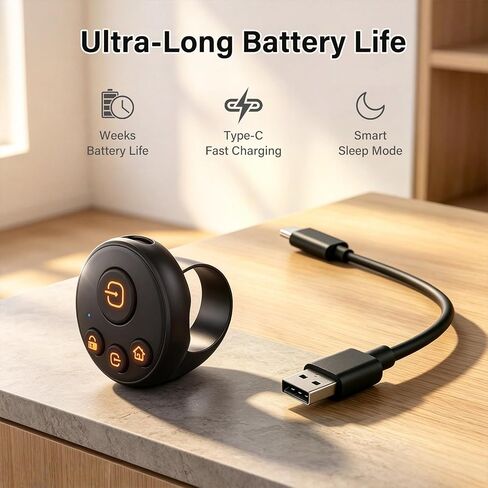 Designed for Kobo Remote Page Turner for Kobo Ereader Wireless Clicker | Remote Ring Hands-Free Reading for Kobo Clara BW/Libra Colour/Clara Colour/Elipsa/Clara 2E/Libra 2/Sage, Slient Click in Bed in Saudi Arabia