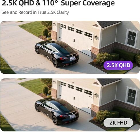 2.5K Wireless Home Security Cameras Outdoor WiFi, Non-Subscription AI Person Detection, 4MP Color Night Vision, Full Duplex 2-Way Audio, IP66 Waterproof Battery Powered, U.S. AWS Cloud in Saudi Arabia