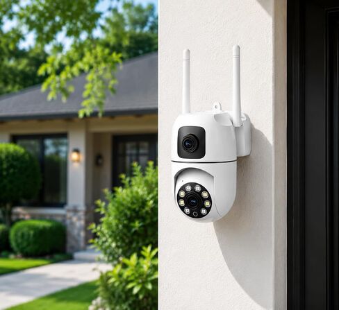 Ease Life APP 5G WiFi Security Camera Black Upgraded Version Color Night Vision Motion Tracking Indoor Outdoor Home Surveillance Camera in Saudi Arabia