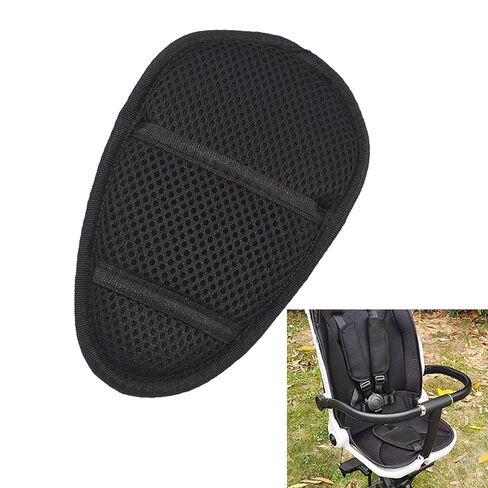 Seat Straps Crotch Cushion,Stroller Crotch Pads Universal Cushion Crotch Pads for Pushchair High Chair,Comfort Cushion Seat Strap Covers(Black) in Saudi Arabia