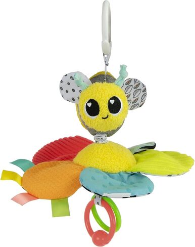 Lamaze Buzzy the Bee Clip-On Car Seat and Stroller Toy for Babies | Crinkle And Sensory Toy, Travel Toy For Car, Infant Toy, Ages 0 Months And Up, Clip-On Design For Strollers And Car Seats in Saudi Arabia