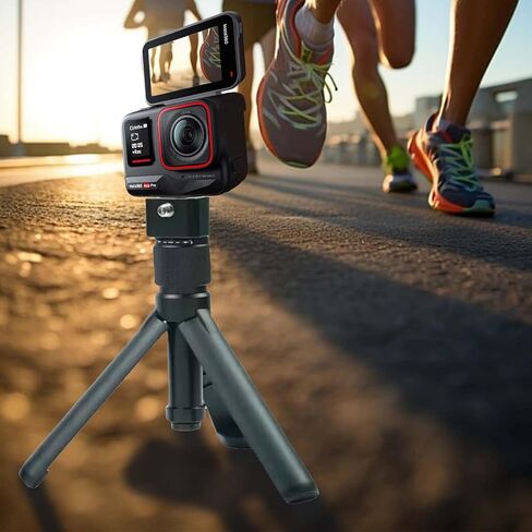 حامل ثلاثي القوائم قابل للتعديل وقابل للطي من سبائك الألومنيوم مثالي لـ Insta360 X3، ONE RS، GO 2، ONE X2، ONE R، ONE X، حامل ثلاثي القوائم متعدد الوظائف على سطح الطاولة in Kuwait