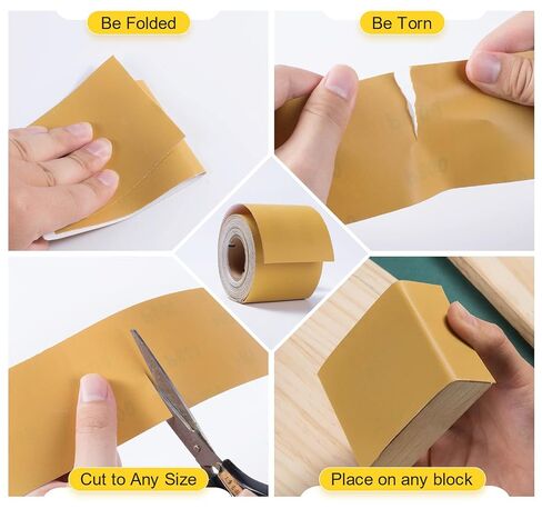 800 Grit PSA Longboard Sandpaper 20 Yard Long Continuous Roll, 2-3/4" Wide Self Adhesive Stickyback Sanding Sheets for Automotive, Hand Sanding Blocks,Woodworking, Metal, Plastic in Saudi Arabia